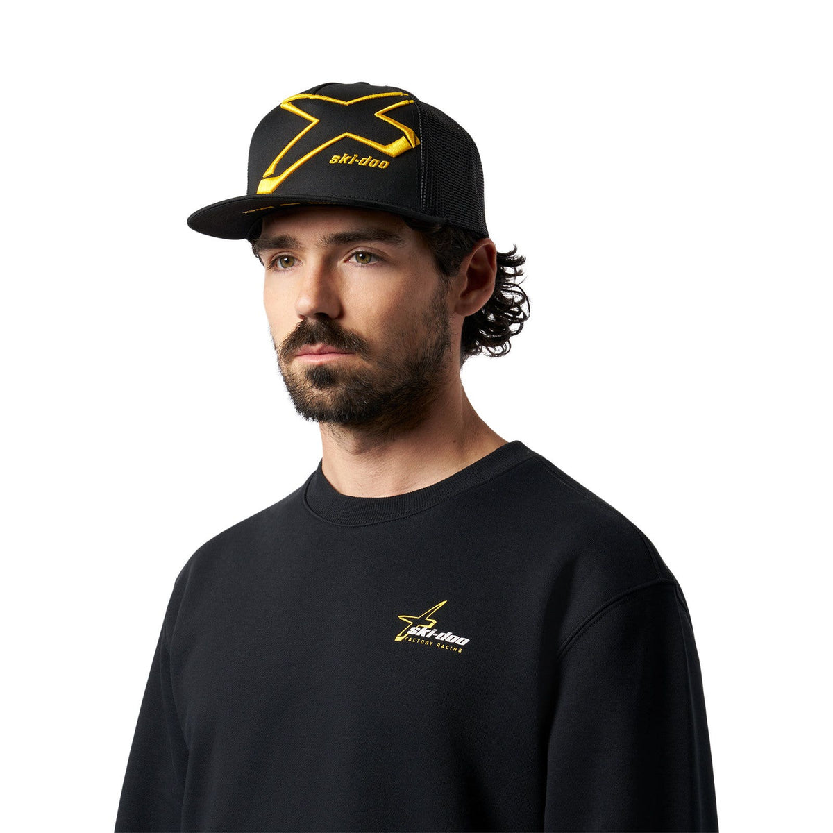 Unisex Ski-Doo X Flat Cap - Yellow Onesize