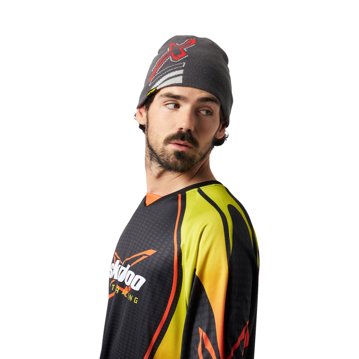 Ski-Doo Unisex Reversible X-team Edition Beanie - Grey Onesize