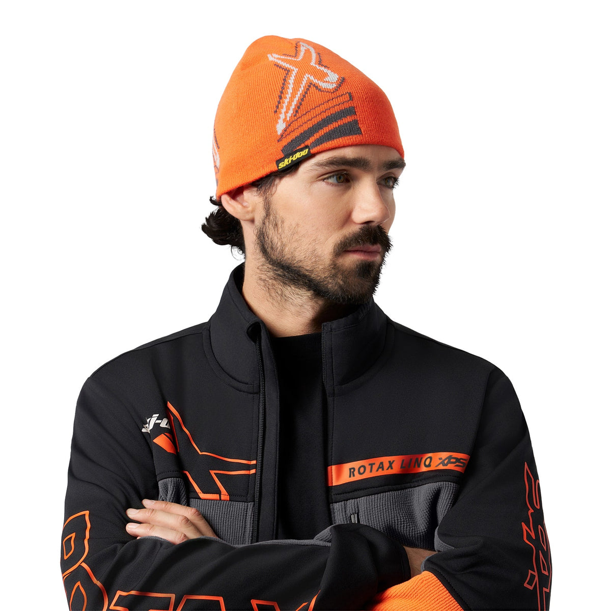 Ski-Doo Unisex Reversible X-team Edition Beanie - Orange Onesize