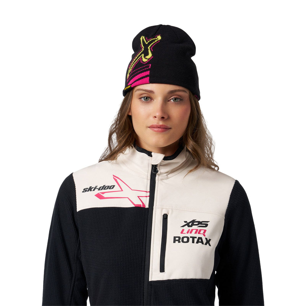 Ski-Doo Unisex Reversible X-team Edition Beanie - Raspberry Onesize