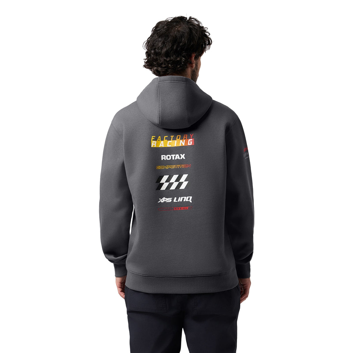Men's Ski-Doo X-Team Racing Pullover Hoodie - Charcoal Grey M