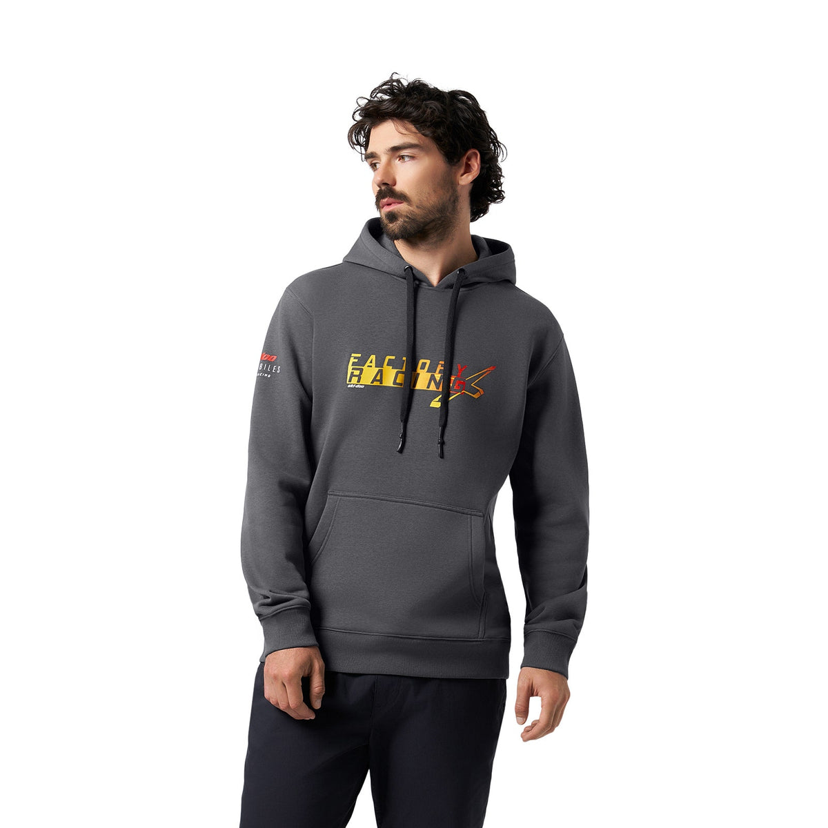 Men's Ski-Doo X-Team Racing Pullover Hoodie - Charcoal Grey M