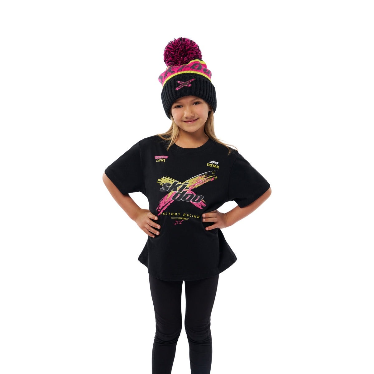Youth Ski-Doo X-Team Sponsored T-Shirt - Black 5-6