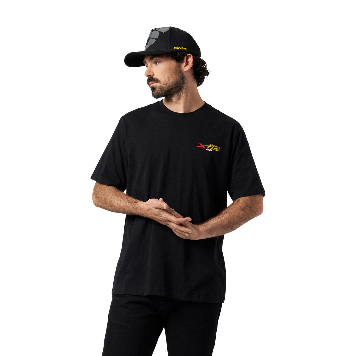 Ski-Doo Men's MXZ X-RS Nostalgia Bees T-Shirt in Black 288414, alternate view 2
