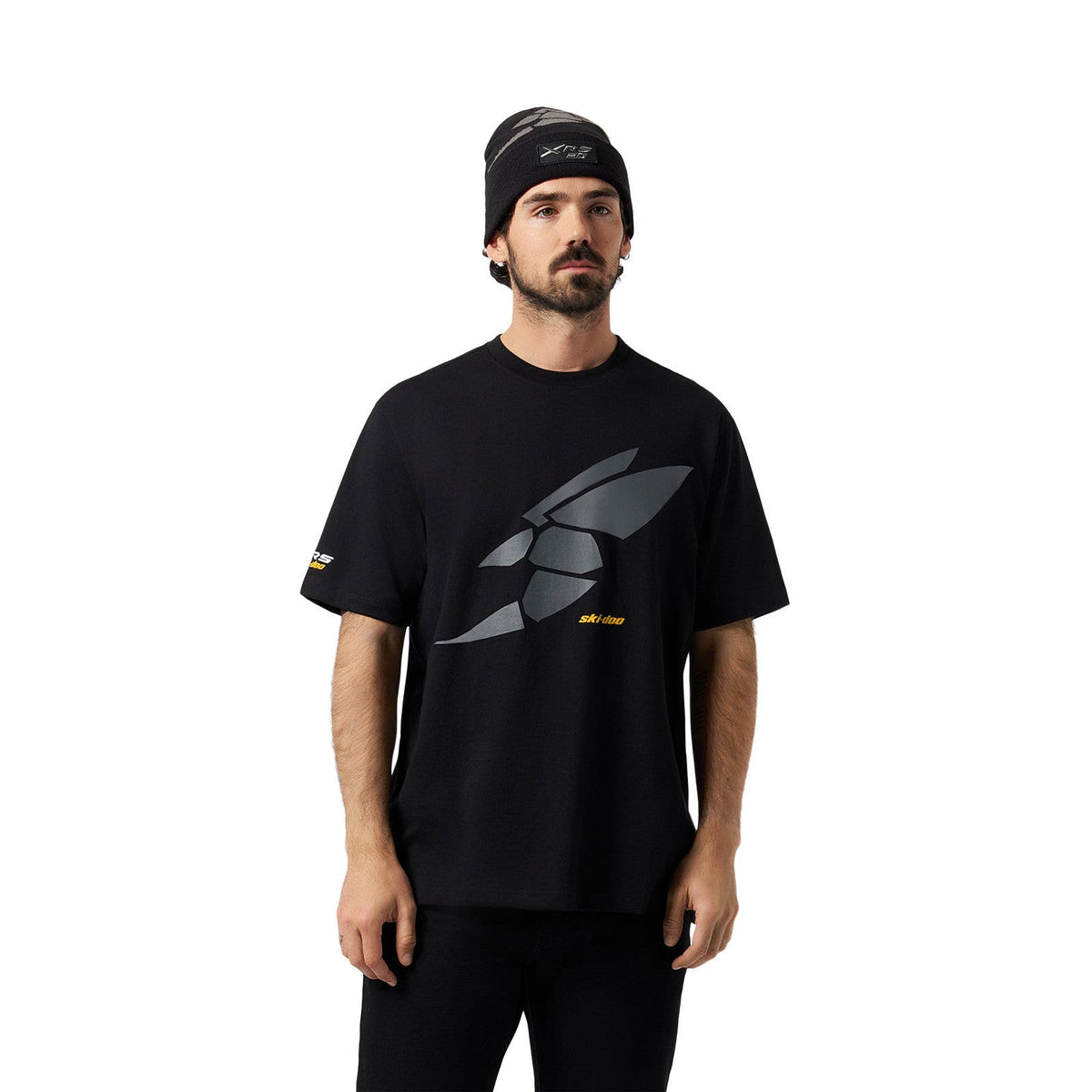 Ski-Doo Men's MXZ X-RS 20th Anniversary Bee T-Shirt in Black 288415, alternate view 2