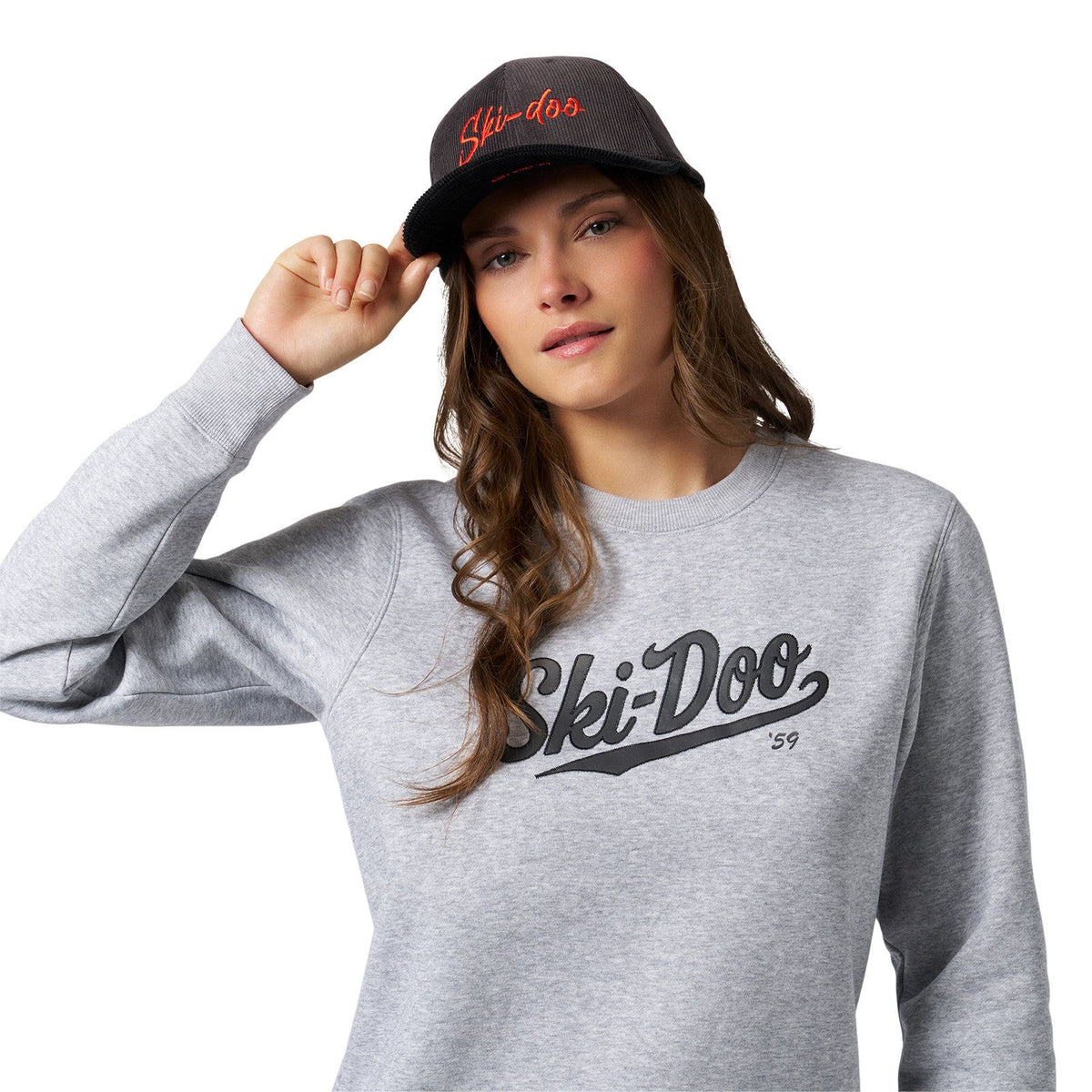 Ski-Doo Unisex Après-Ski-Doo Vintage Cap - Charcoal Grey Onesize