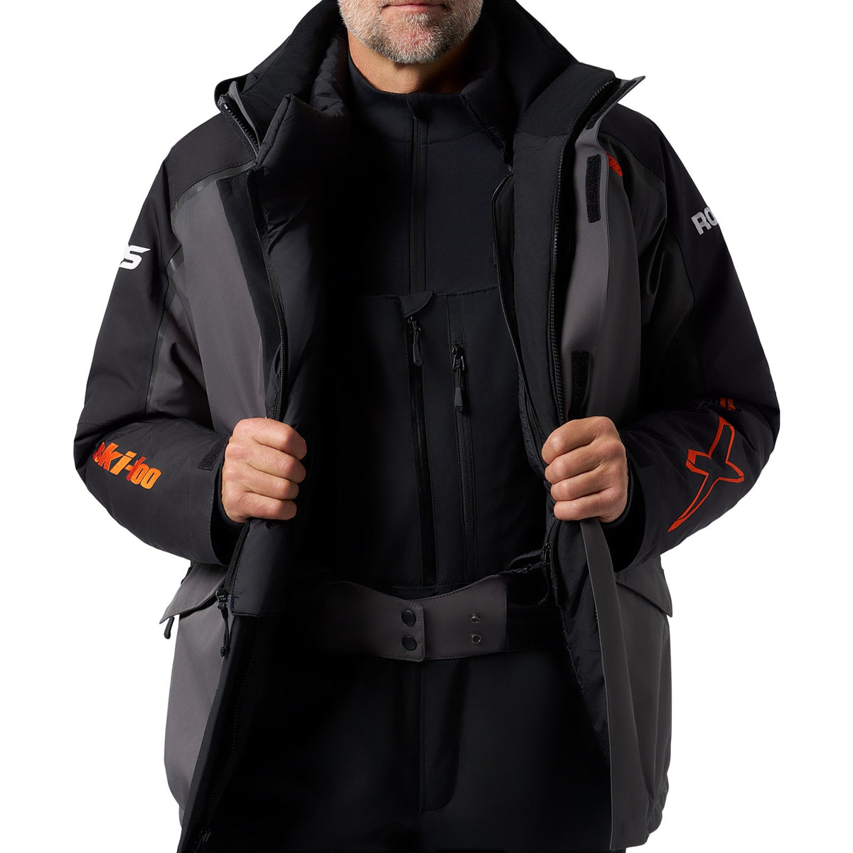 Ski-Doo Men's Absolute 0 X-Team Stx Insulated Jacket - Magnesium M