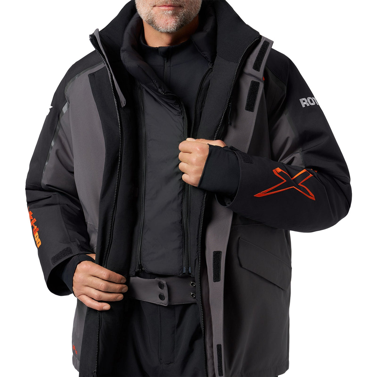 Ski-Doo Men's Absolute 0 X-Team Stx Insulated Jacket - Magnesium M