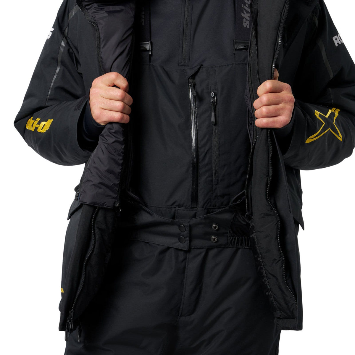 Ski-Doo Men's Absolute 0 X-Team Stx Insulated Jacket - Black with Graphics M
