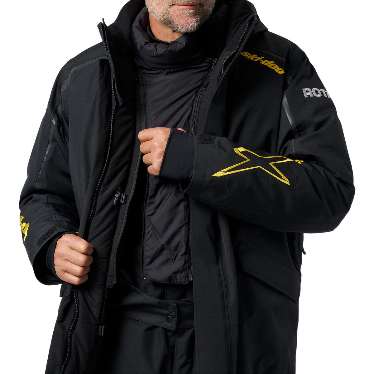 Ski-Doo Men's Absolute 0 X-Team Stx Insulated Jacket - Black with Graphics M