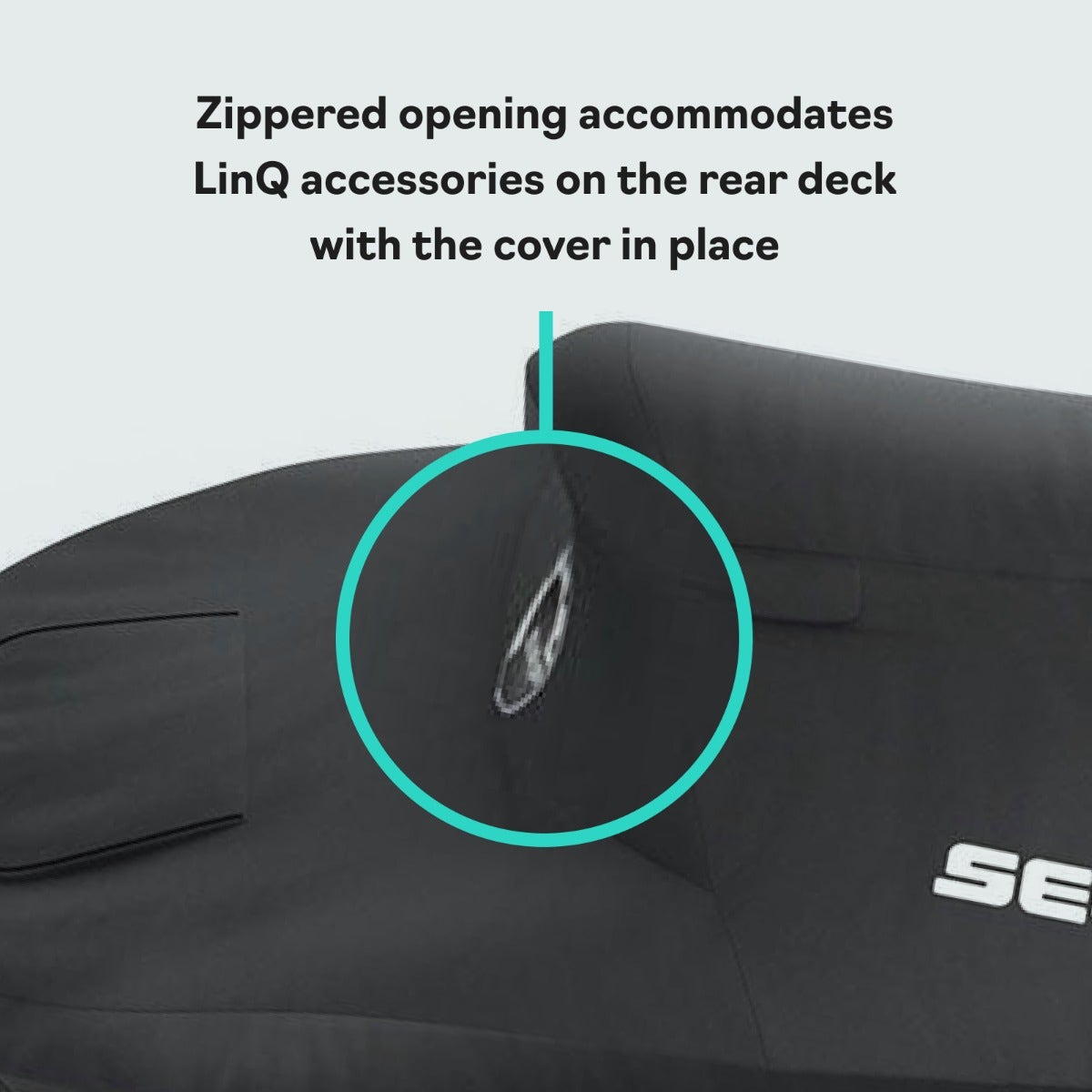 Sea-Doo Cover for Spark 3-Up (2014-2023) - Black Trailerable PWC Cover, 295100789