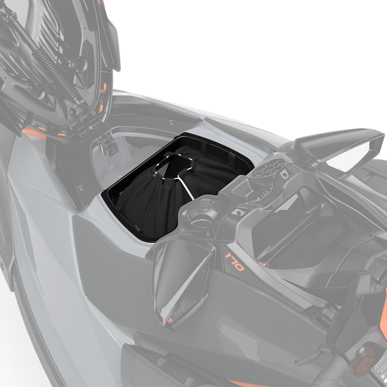 Sea-Doo 3.4 US Gal (13 L) Removable Storage Bin Organizer for GTI GTR Wake RXP FishPro, 295100814