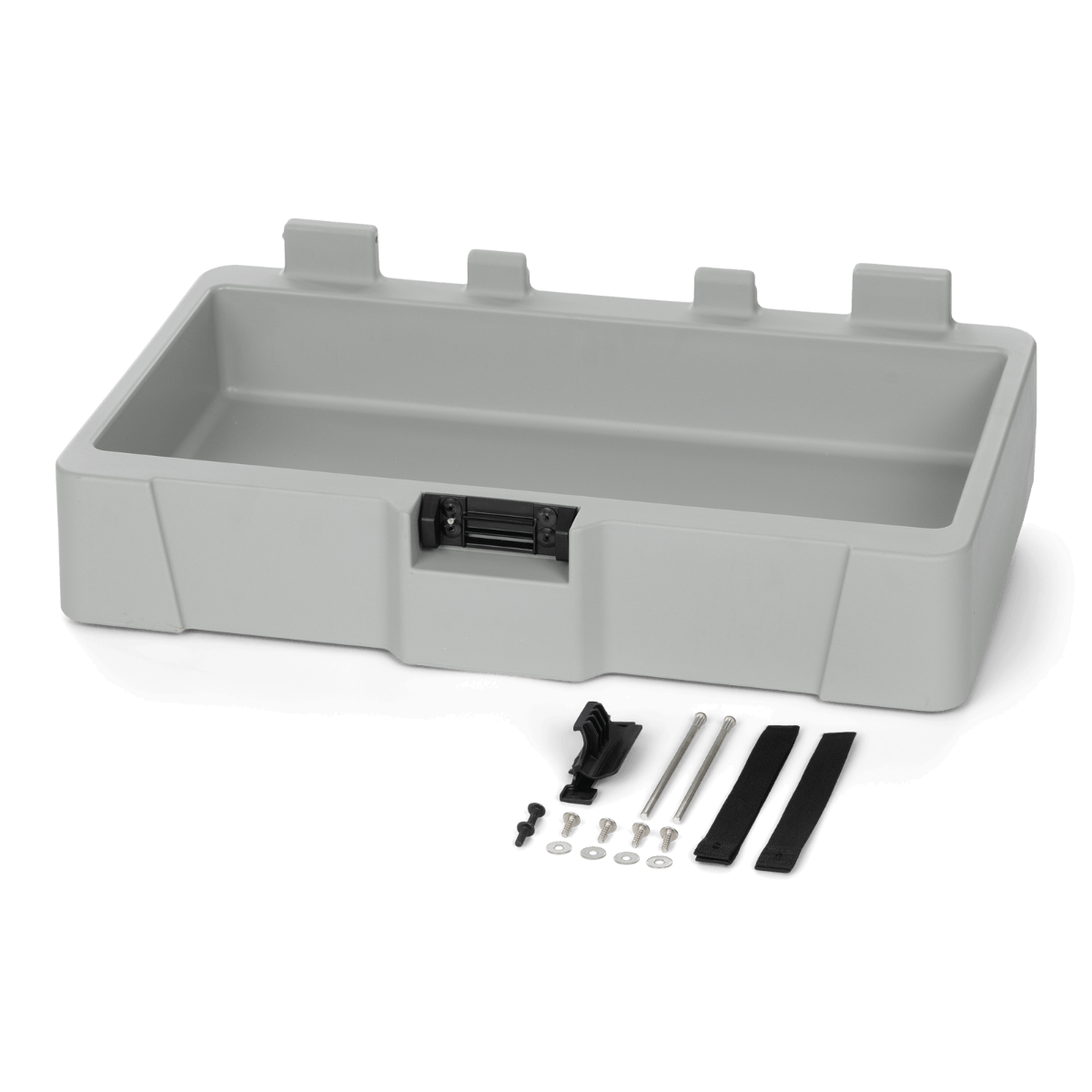 Sea-Doo LinQ 13.5 US Gal cooler extension tray with single latch and mounting hardware