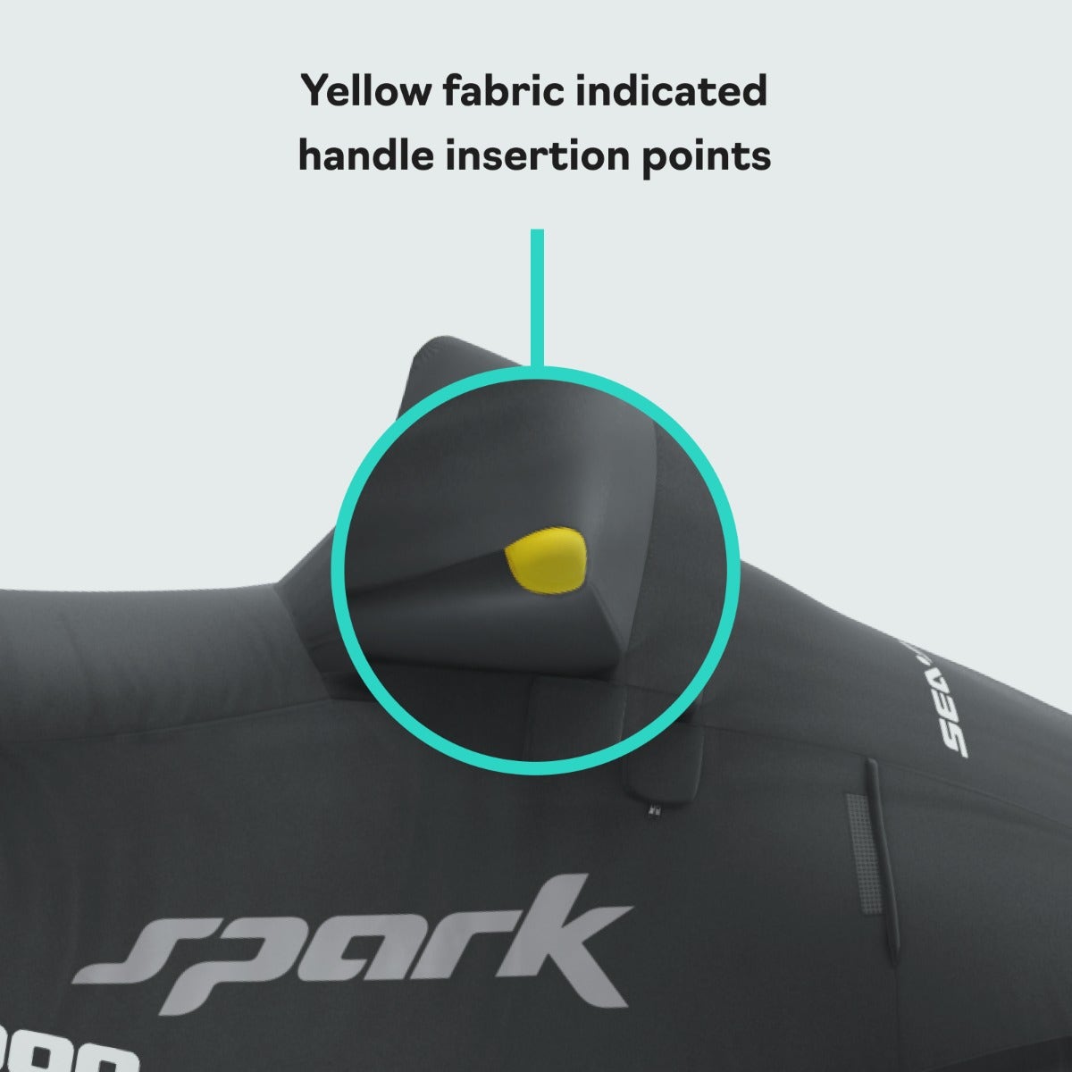 Sea-Doo Cover Spark for 2 (2014‑2023) in Black, 295100912