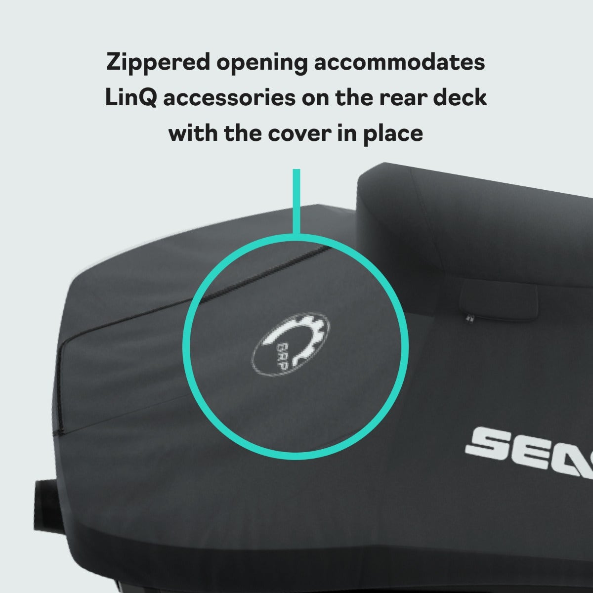 Sea-Doo Cover Spark for 2 (2014‑2023) in Black, 295100912