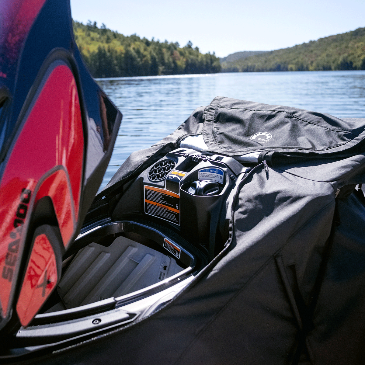 Sea-Doo Cover for GTI, GTI SE, GTR, GTR‑X, Wake 170 (2020 and up) / FishPro Scout in Black, 295100928