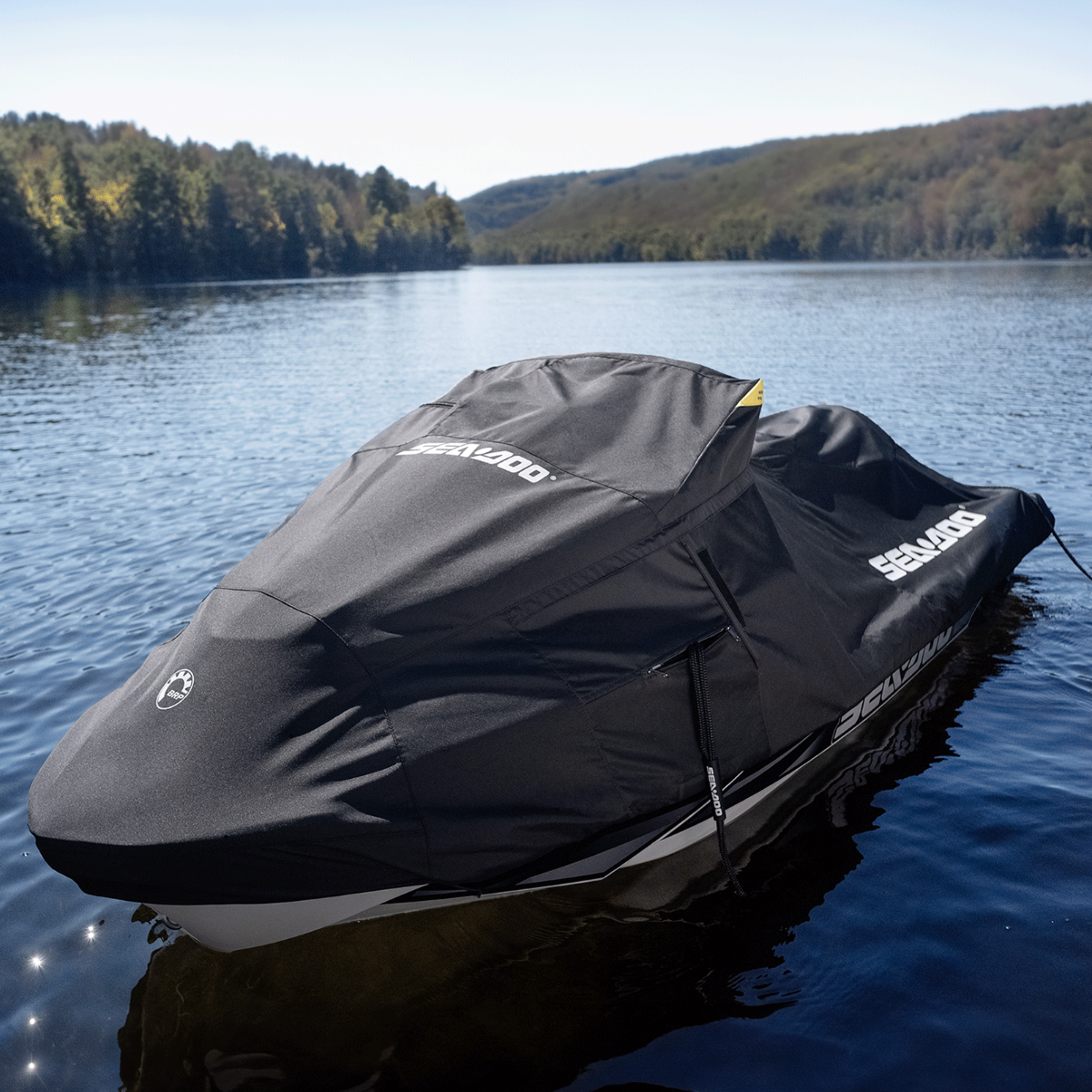 Sea-Doo Cover for RXT, RXT‑X, GTX, Wake Pro (2018 and up) in Black, 295101014