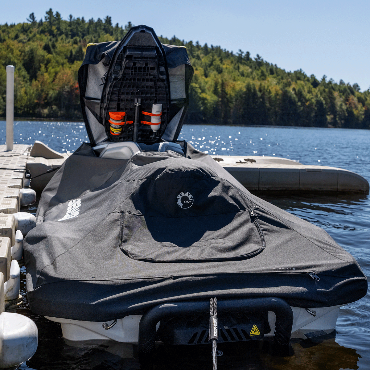 Sea-Doo Cover for RXT, RXT‑X, GTX, Wake Pro (2018 and up) in Black, 295101014