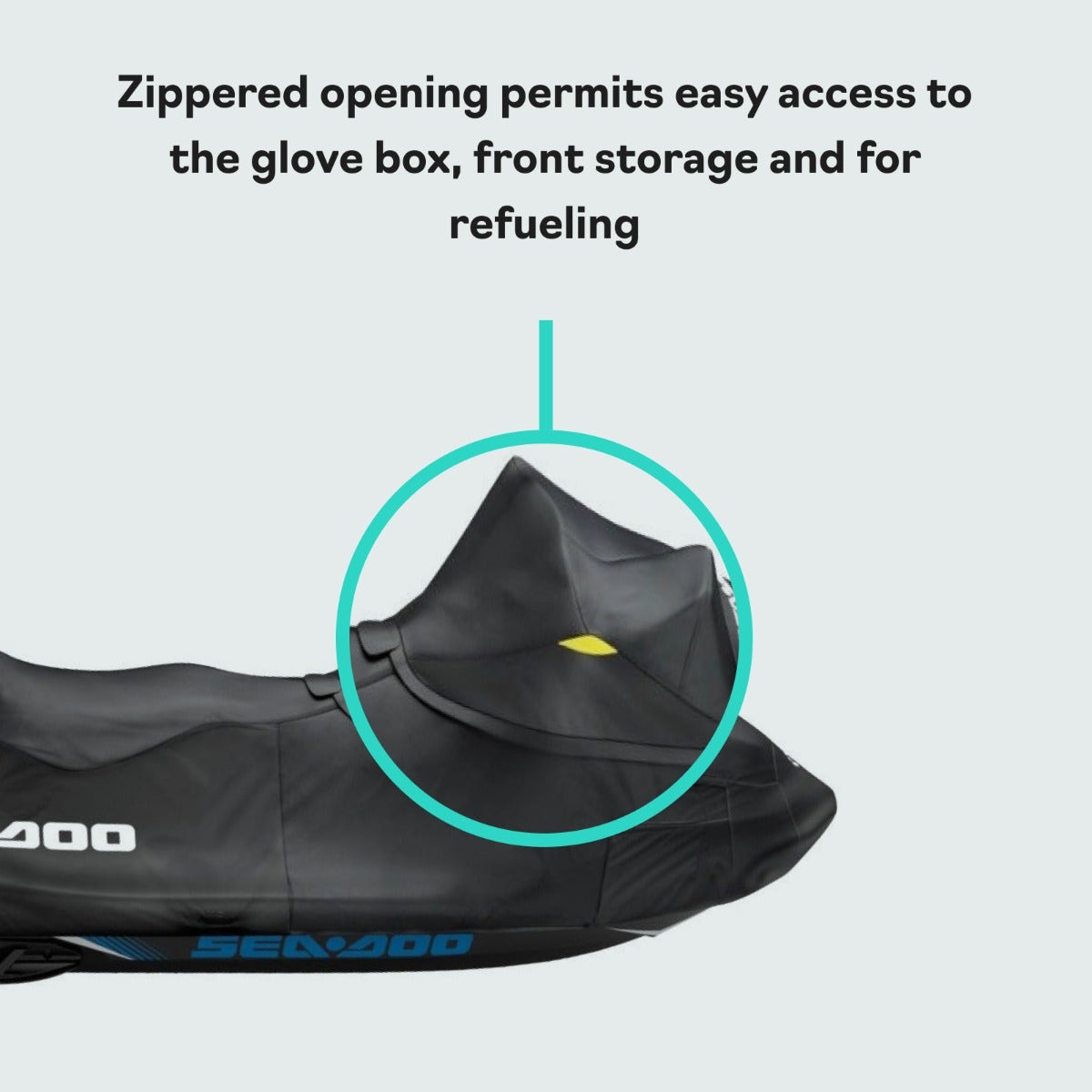 Sea-Doo Cover for RXT, RXT‑X, GTX, Wake Pro (2018 and up) in Black, 295101014