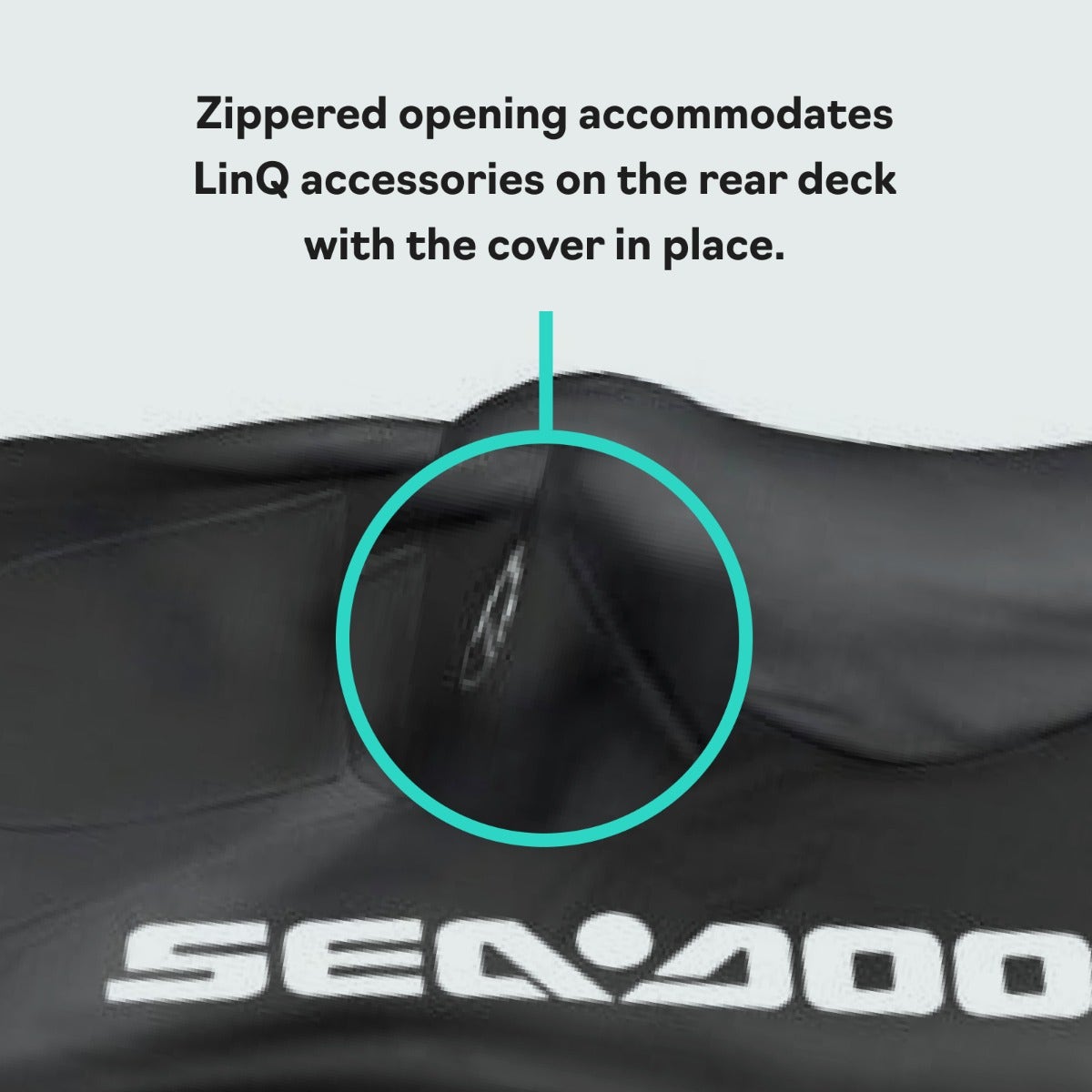 Sea-Doo Cover for RXT, RXT‑X, GTX, Wake Pro (2018 and up) in Black, 295101014