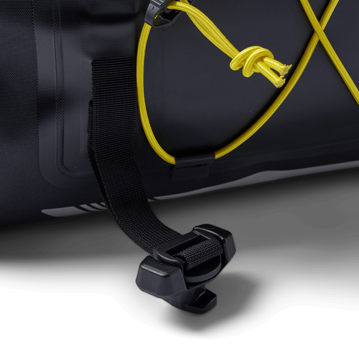 Close up of linq strap on explorer bag