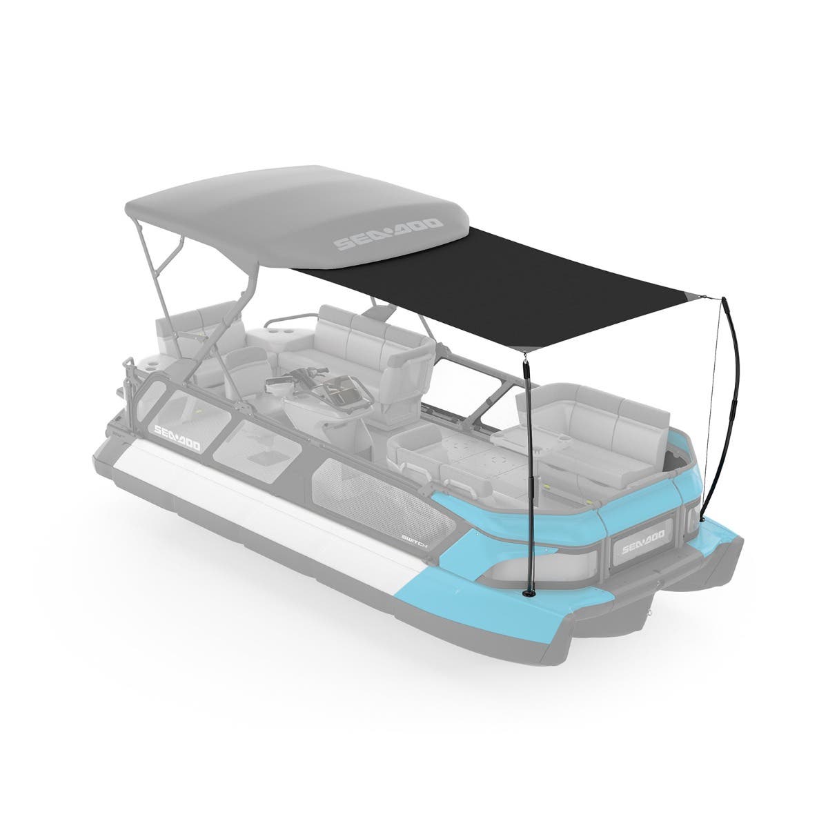 Sunshade Extension for Bimini Top 21'