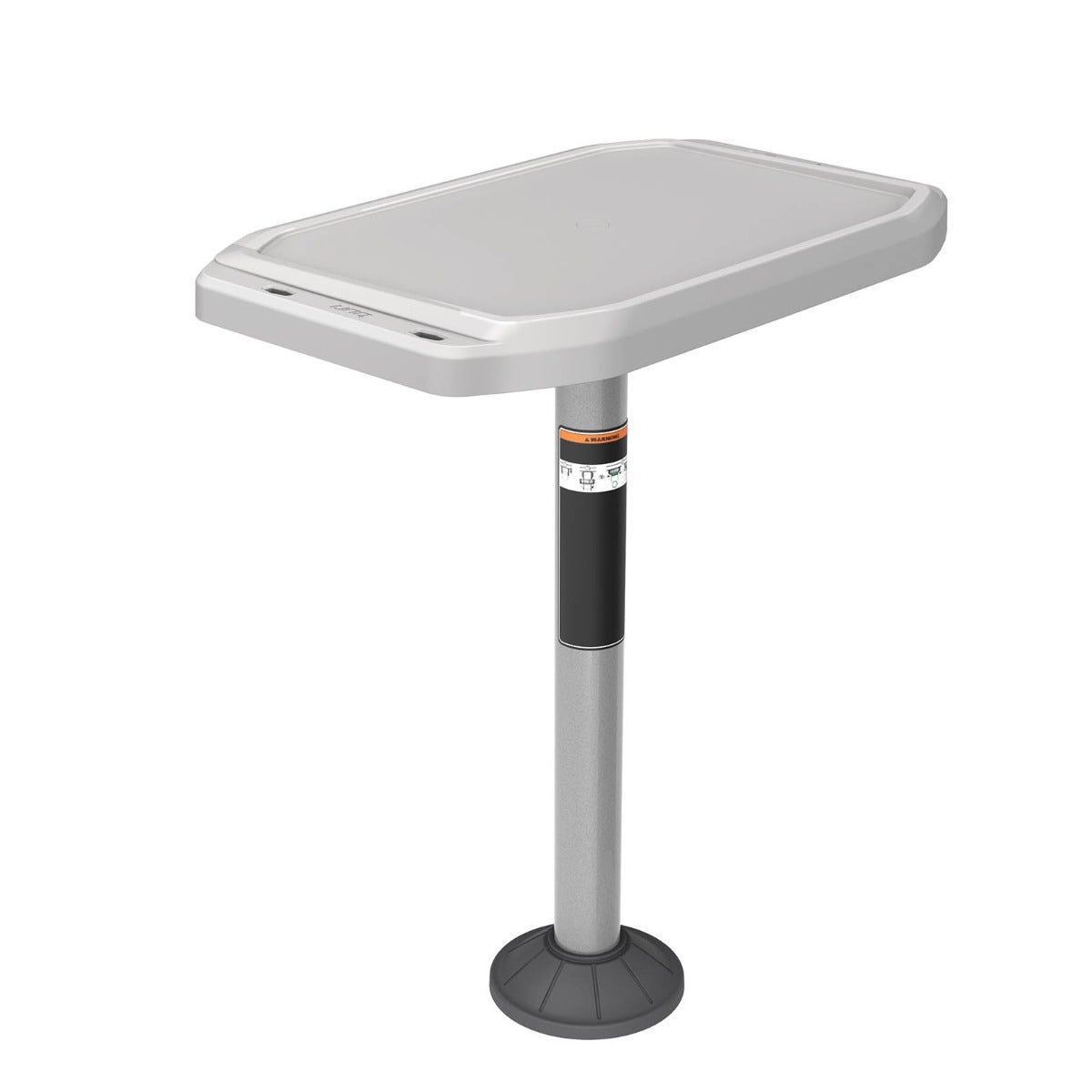 Sea-Doo Switch pontoon BBQ table with adjustable pedestal, LinQ Lite grill and service table