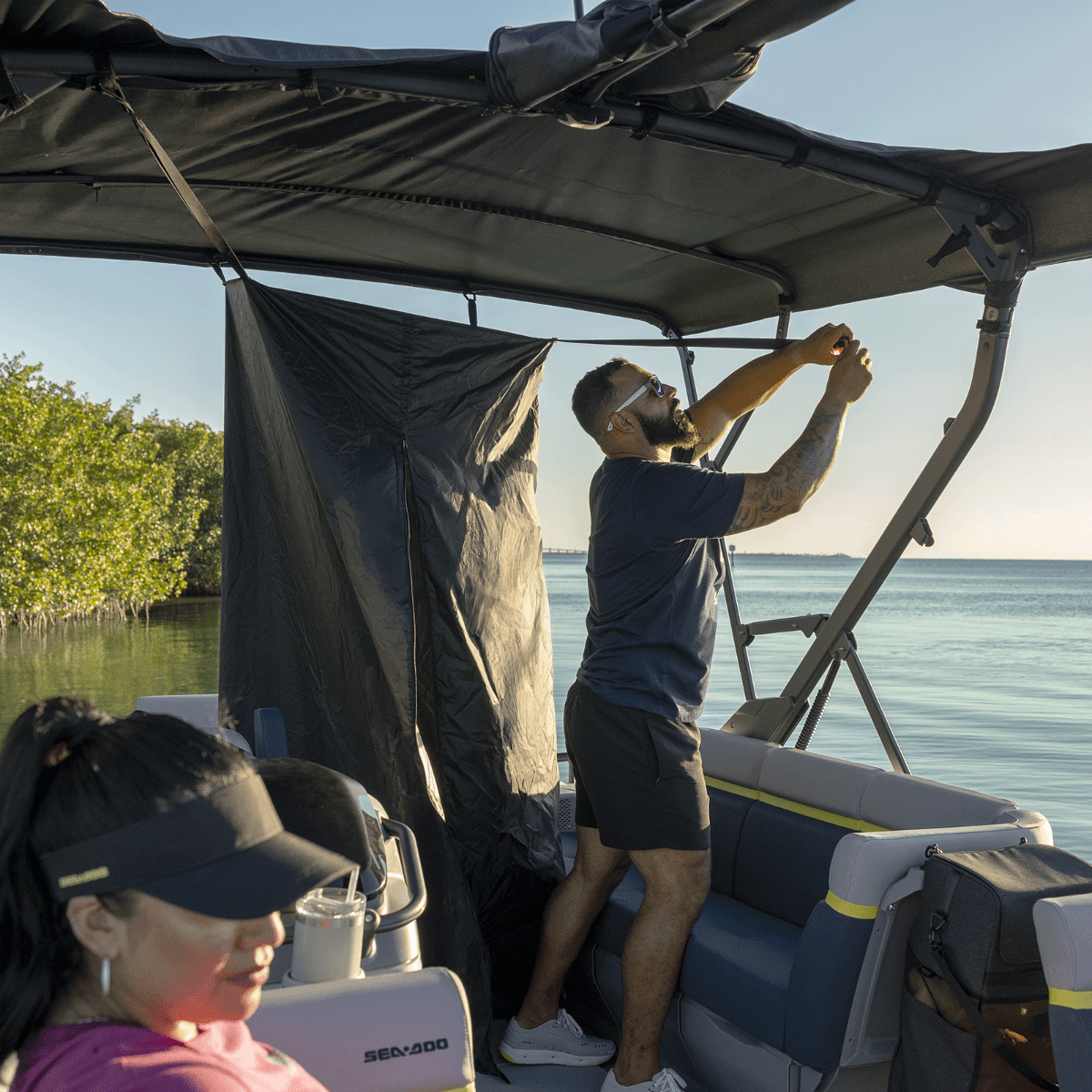Sea-Doo Pop-Up Changing Room & Emergency Toilet for Switch Pontoon - Privacy Shelter Kit, 295101419