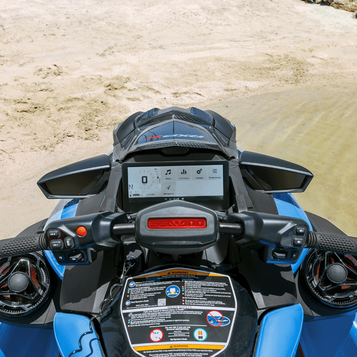 Sea-Doo 80W Platinum Audio System Kit - Bluetooth PWC Sound System with Dual Speakers, 295101458