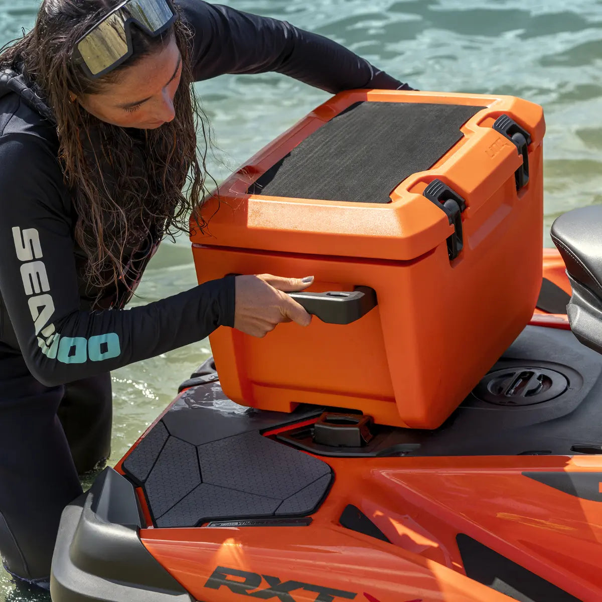 Sea-Doo LinQ 5.3 US Gal (20 L) Race Orange Cooler, 295101484