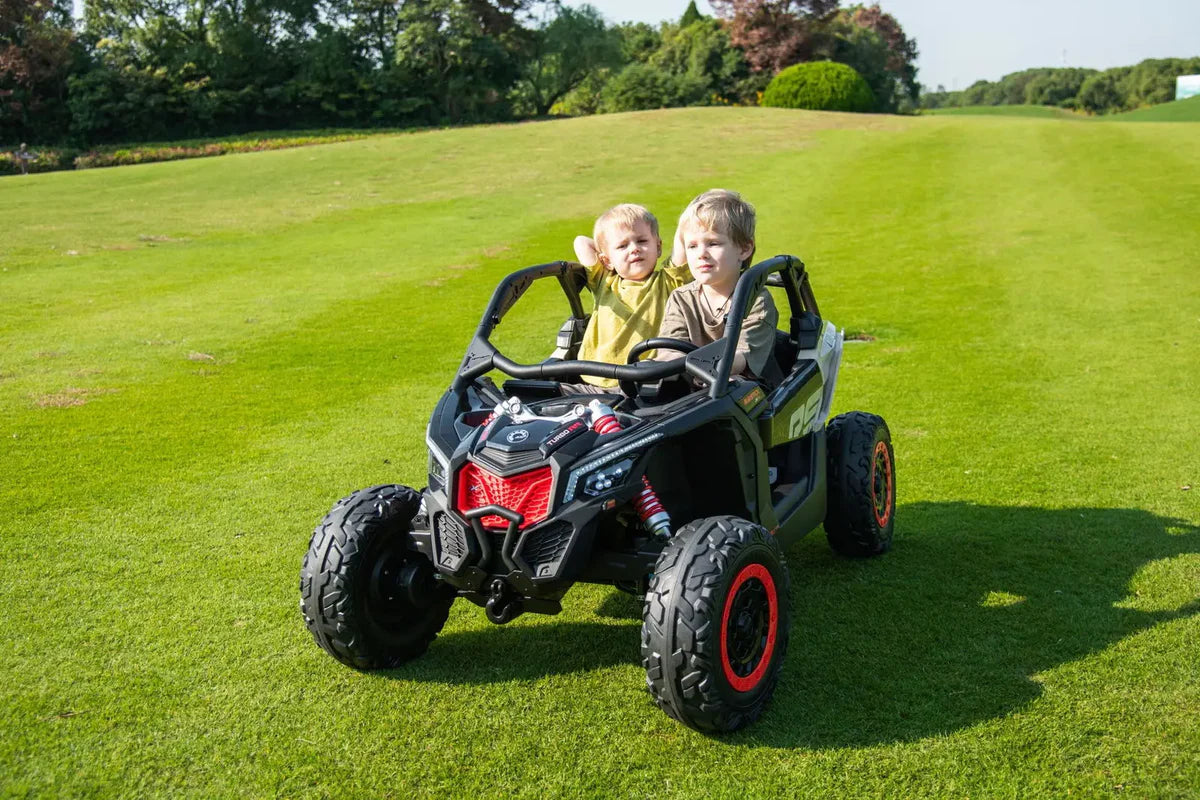 Can Am Maverick 2x24V 4x4 2 Seater Ride on UTV for Kids, ORANGE, FR9550-ORANGE