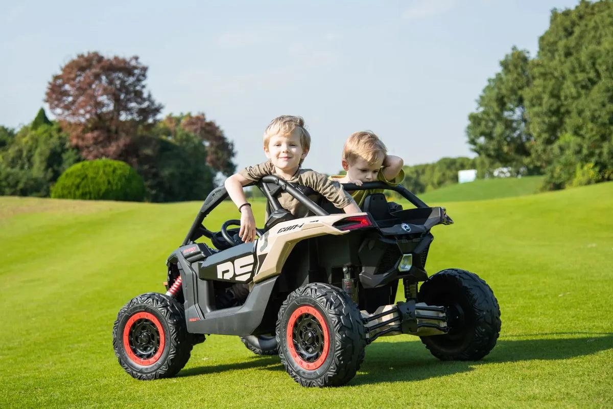 Can Am Maverick 2x24V 4x4 2 Seater Ride on UTV for Kids, PINK, FR9550-PINK