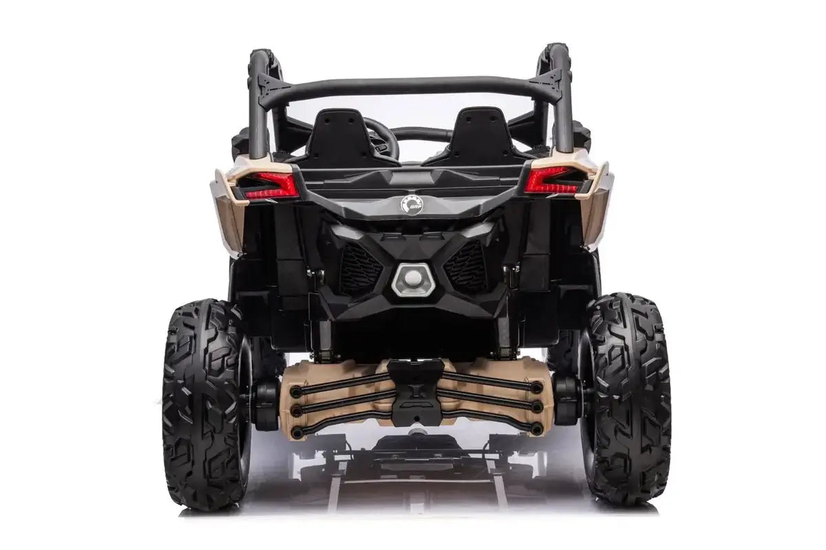 Can Am Maverick 2x24V 4x4 2 Seater Ride on UTV for Kids, KHAKI, FR9550-KHAKI