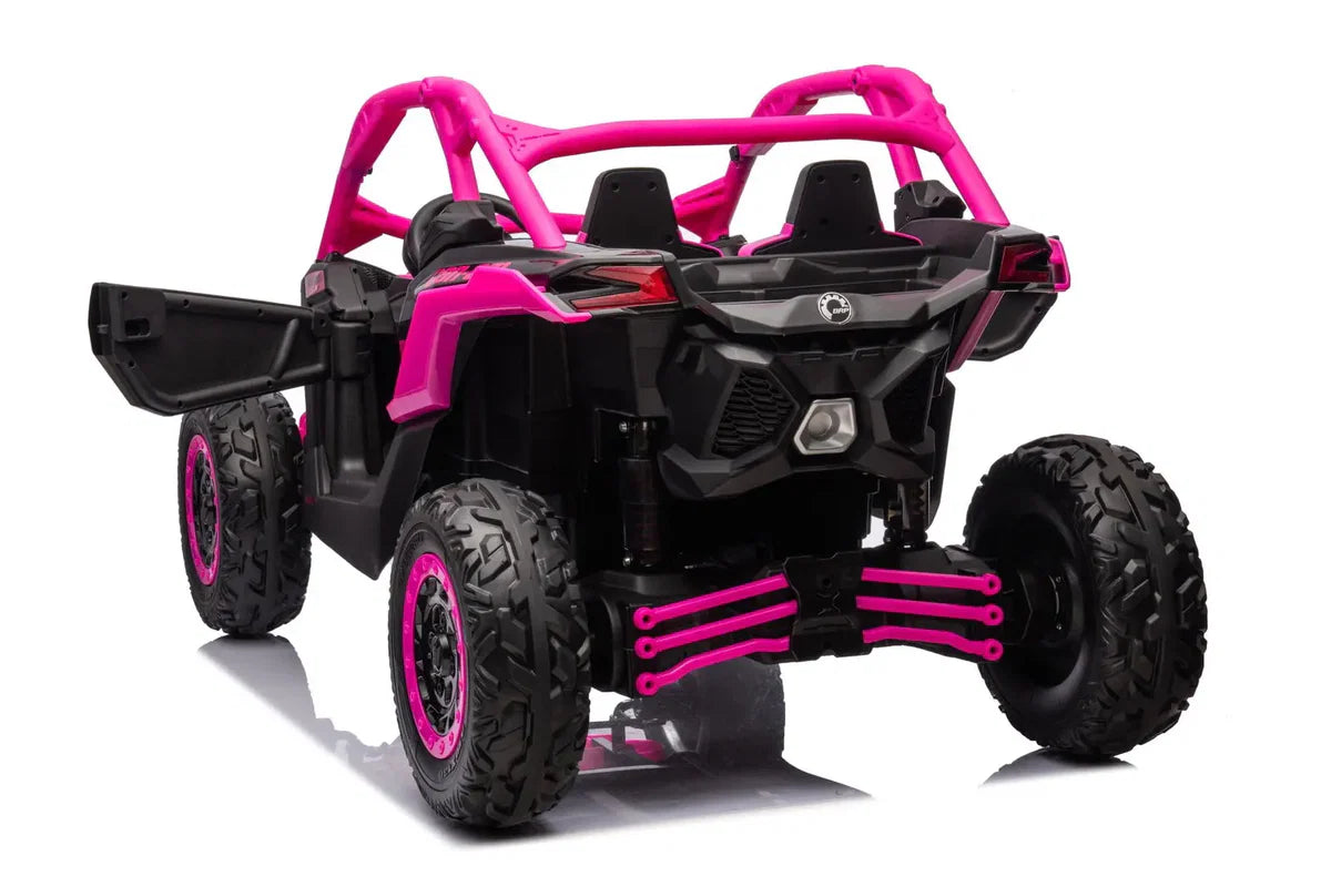 Can Am Maverick 2x24V 4x4 2 Seater Ride on UTV for Kids, PINK, FR9550-PINK