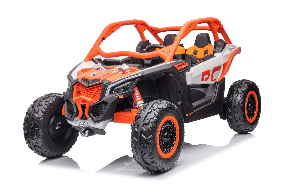 Can Am Maverick 2x24V 4x4 2 Seater Ride on UTV for Kids, ORANGE, FR9550-ORANGE