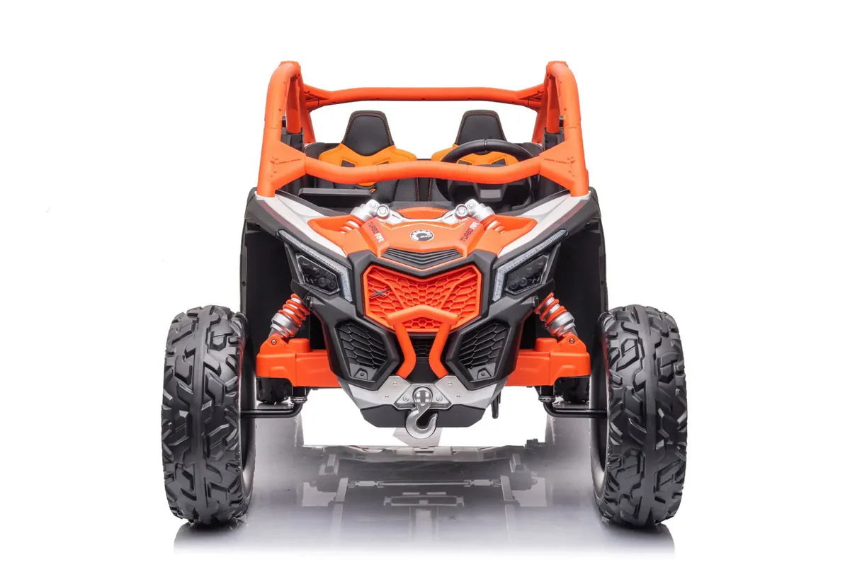 Can Am Maverick 2x24V 4x4 2 Seater Ride on UTV for Kids, ORANGE, FR9550-ORANGE