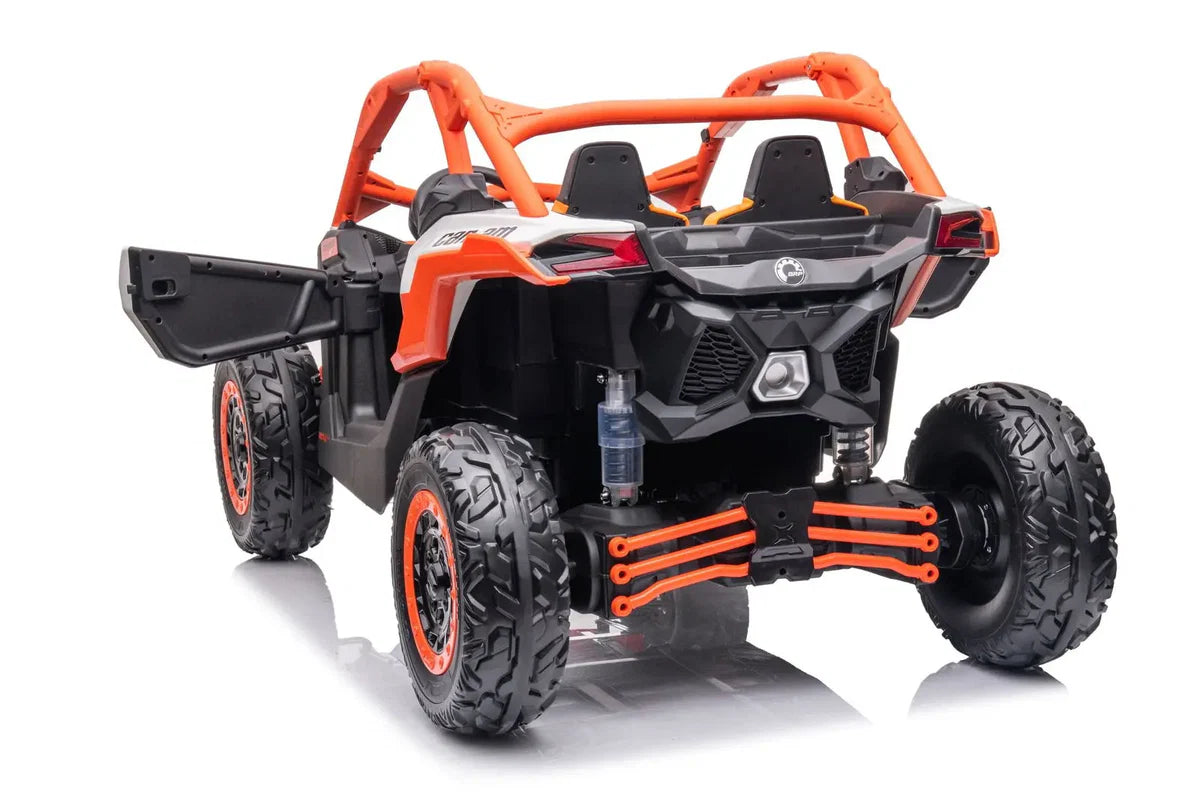 Can Am Maverick 2x24V 4x4 2 Seater Ride on UTV for Kids, ORANGE, FR9550-ORANGE