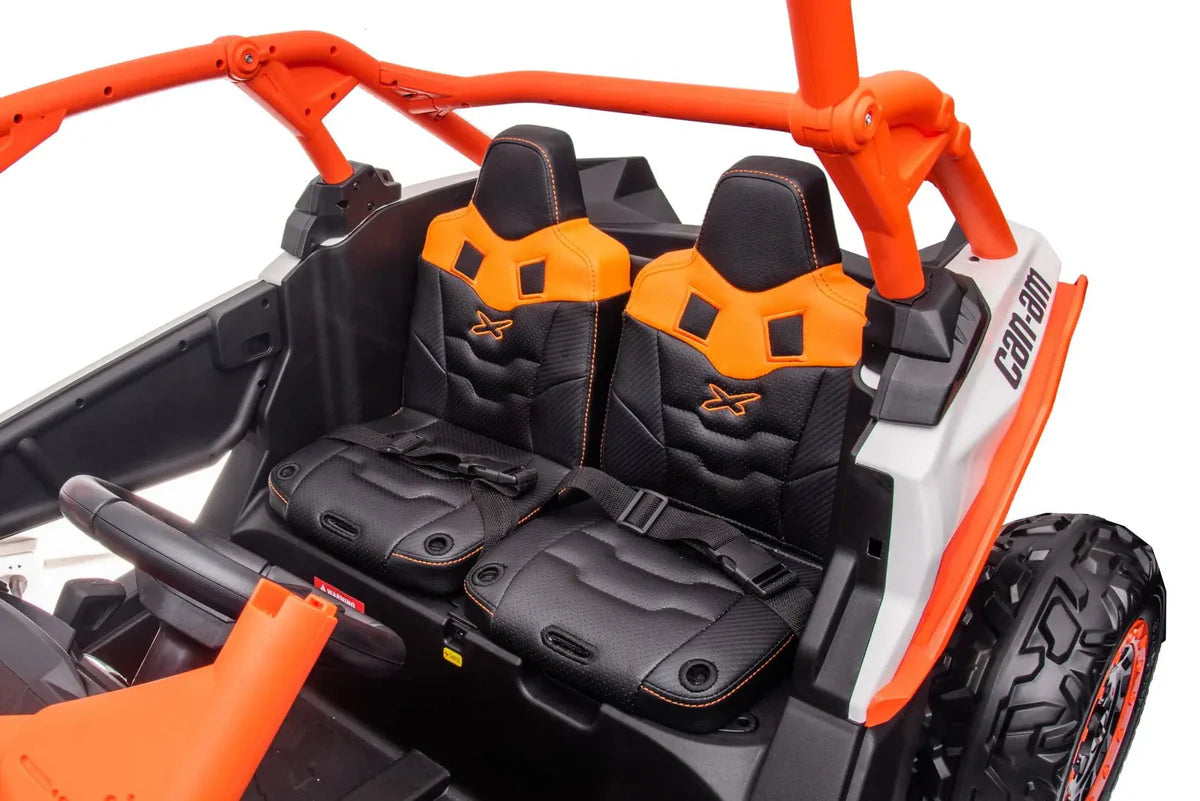 Can Am Maverick 2x24V 4x4 2 Seater Ride on UTV for Kids, ORANGE, FR9550-ORANGE