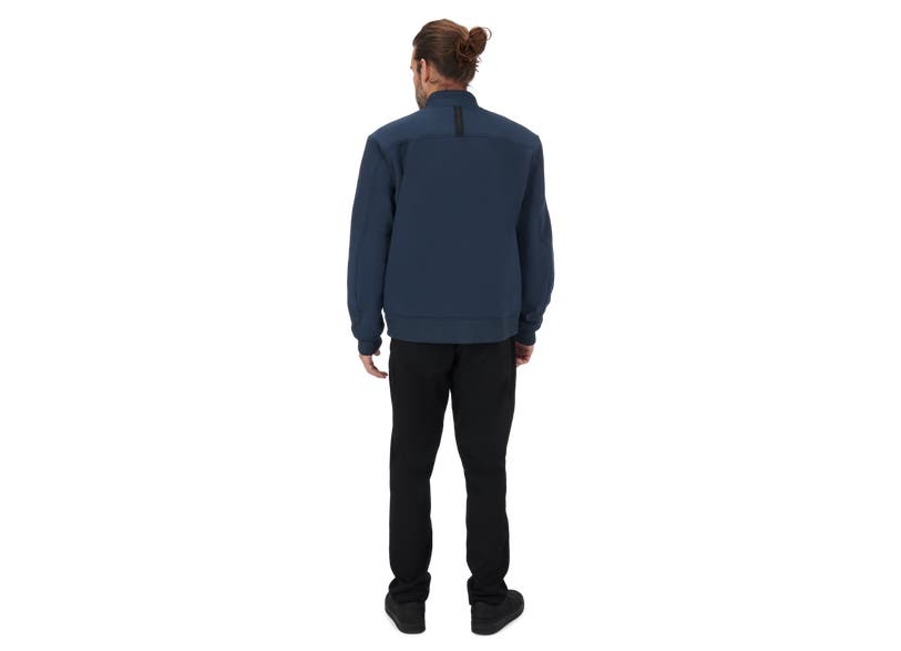 Can-Am On-Road Men's Rone Harrington Jacket CE UKCA navy blue back view