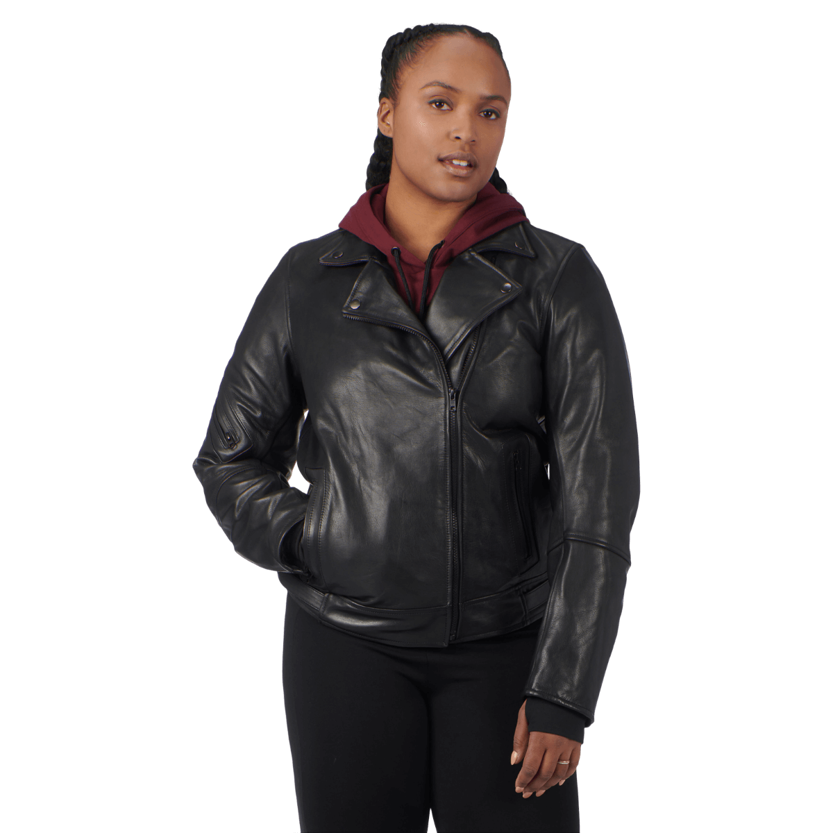 Women's Vick Leather Jacket CE/UKCA