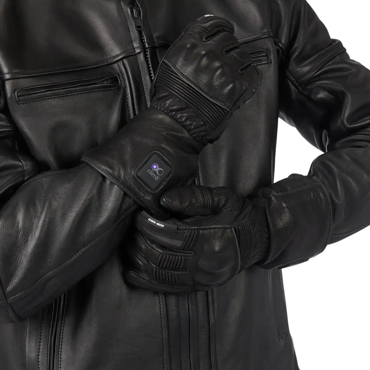 Can-am On-Road Unisex Peerce Radiant Leather Gloves CE/UKCA