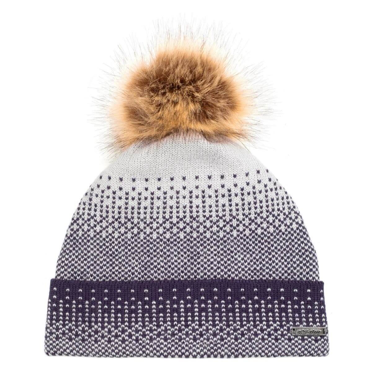 Women's Faux-Fur Pom-Pom Beanie