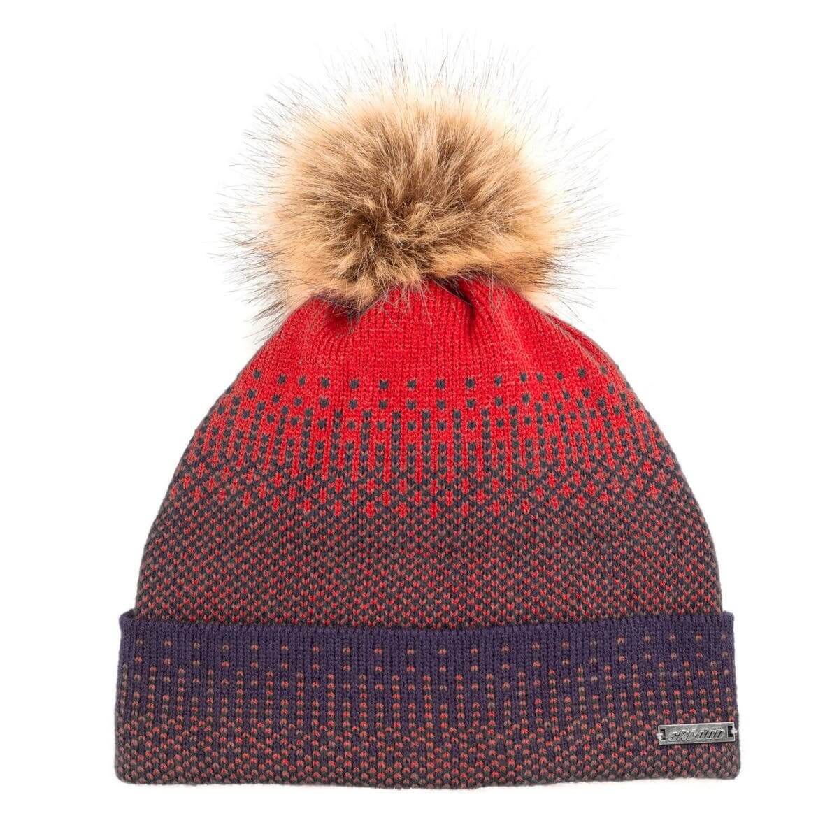 Women's Faux-Fur Pom-Pom Beanie