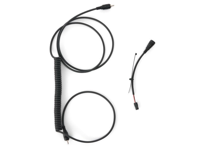 Ski-Doo Can-Am BV2S electric visor coiled power cable and wiring harness connectors