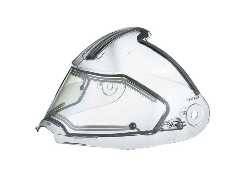 Clear electric visor for Ski-Doo Can-Am MOD 2 3 V180 helmet side view