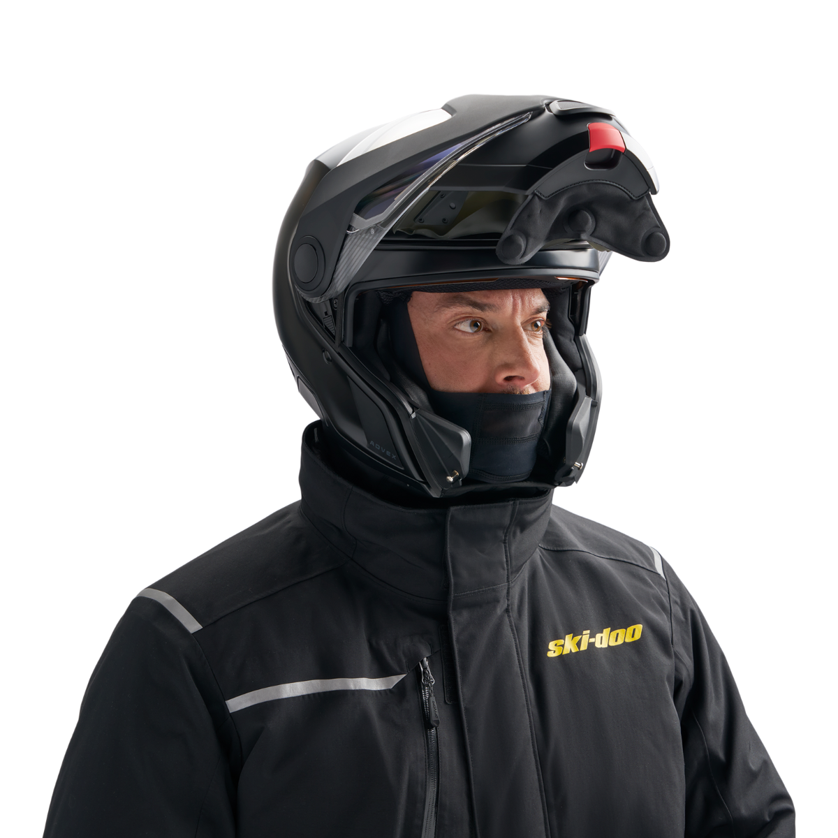Ski-Doo Unisex Breath Guard Mid Balaclava in Black, alternate view, 448797