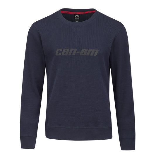 Men's Long Sleeves Textured Crew Knit