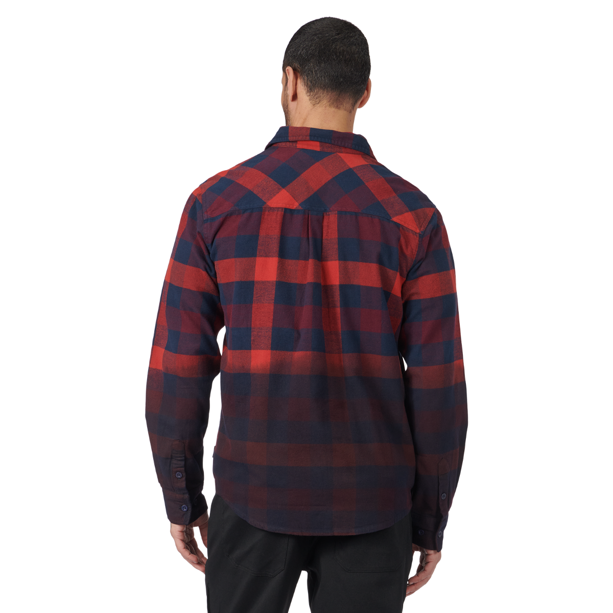 Men's Dip-Dyed Flannel Shirt