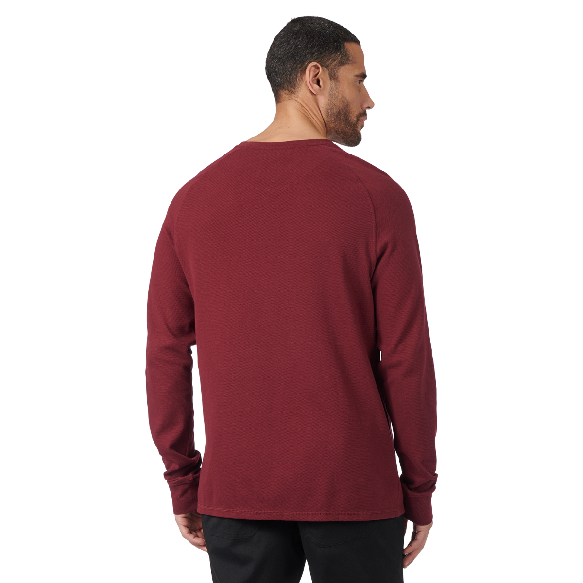 Men's Long Sleeves Textured Knit