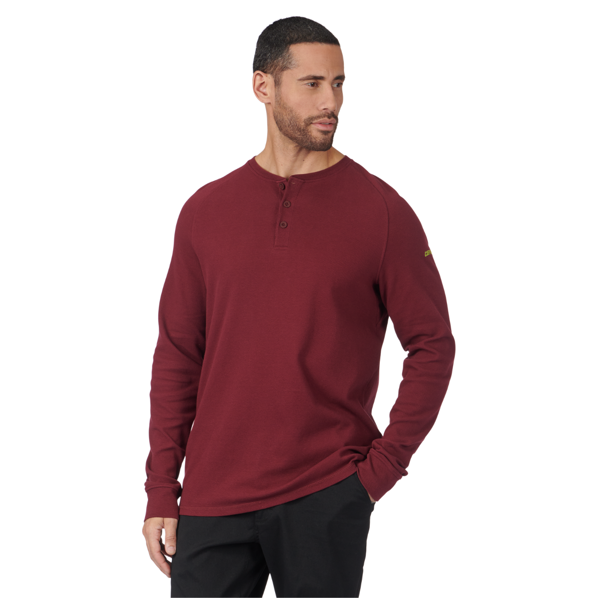 Men's Long Sleeves Textured Knit